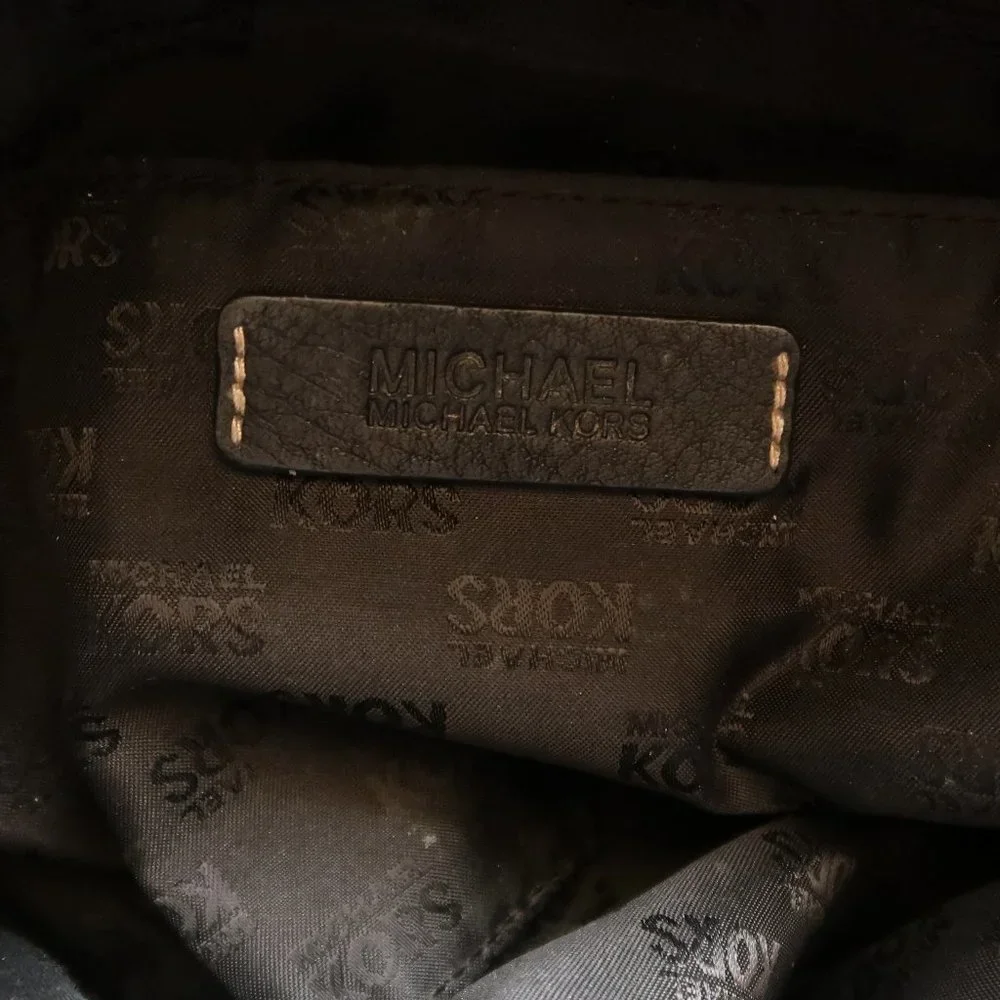 Michael Kors Navy Leather Tote - Picture 4 of 7